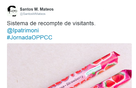 Sistema de recompte de visitants. @Ipatrimoni  #JornadaOPPCC @santosMMateos