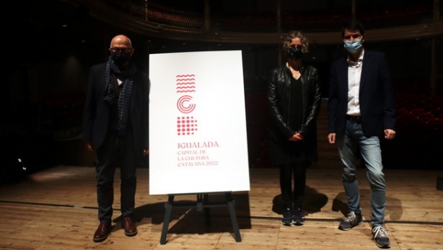 Presentació del logotip de Capital de la Cultura Catalana 2022 a Igualada. 23 de febrer de 2021.
