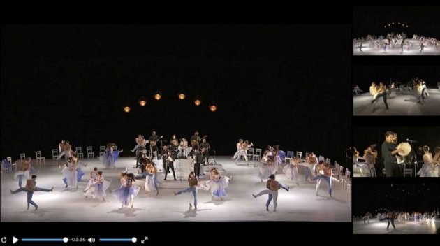 La transmissió de Les Ballets de Monte-Carlo oferia diferents punts de vista